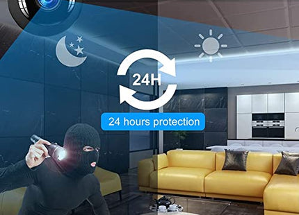 (HomeVibe) Mini Camera 1080P HD Motion Sensor WiFi IP Camera Home Security Camera DVR UK