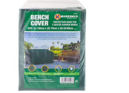 Marksman Garden Bench Cover 160cm x 70cm x 63/89cm Garden Outddor indoor Bench Cover