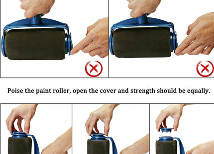 HomeVibe 8Pcs for Paint Runner Pro Brush Set Roller Extension Pole Decorating Tools Kits