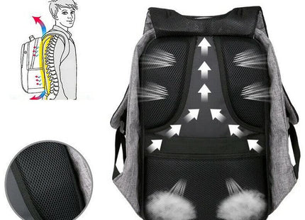 HomeVibeDeals USB Charging School Bags Unisex Anti Theft Laptop Backpack Travel Multifunction