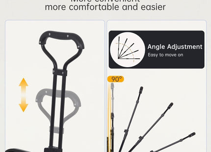 HomeVibe Foldable Collapsible Camping Outdoor Garden Trolley: Convenient Transport Solution for Camping Gear and Garden Supplies