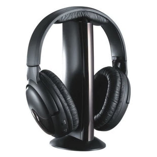 5-IN-1 WIRELESS HEADPHONES HI FI HEADPHONES FOR TV MP3 PC FM RADIO