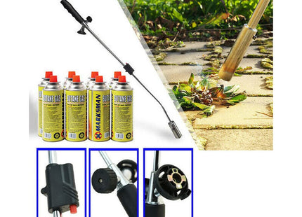 HomeVibe New Weed Wand + 4 Canisters Blowtorch Burner Killer Garden Torch Blaster and Butane Gas Weeds