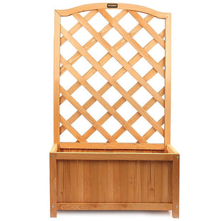 Lattice Planter Trellis Large Wooden Flower Plant Climbing Support Box Backboard Deck Patio Garden 2377