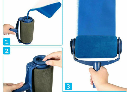 HomeVibe 8Pcs for Paint Runner Pro Brush Set Roller Extension Pole Decorating Tools Kits