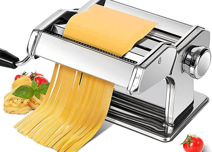Pasta Maker - Durable and Versatile Machine for Homemade Pasta - Adjustable Thickness Settings, Easy Crank Handle, and Timeless Design - Perfect for Creating Restaurant-Quality Pasta at Home