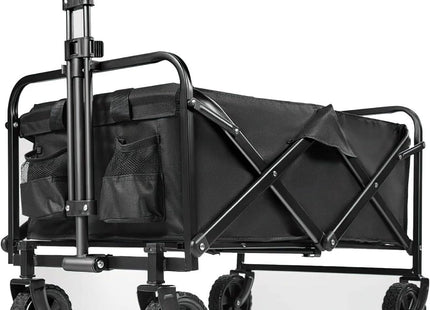 HomeVibe Foldable Collapsible Camping Outdoor Garden Trolley: Convenient Transport Solution for Camping Gear and Garden Supplies