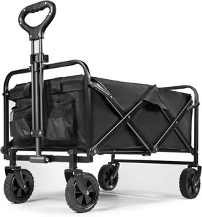 HomeVibe Foldable Collapsible Camping Outdoor Garden Trolley: Convenient Transport Solution for Camping Gear and Garden Supplies