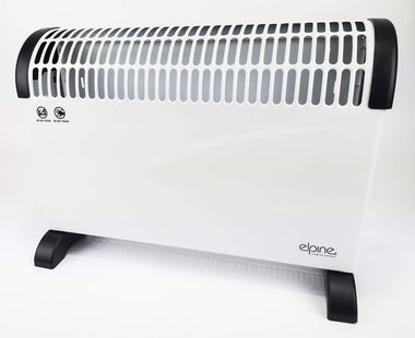 Elpine 2000w Convector Heater Portable Thermostat convection Wall floor electric mains