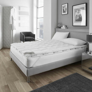 (HomeVibe) Air Cloud Luxury Microfiber Soft Mattress Topper 6cm Mattress Enhancer