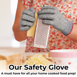 HomeVibe Cut Proof Gloves Cut Resistant Gloves Grade 5 Protection All Sizes