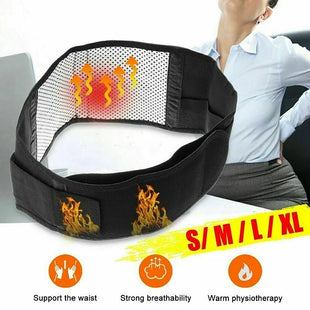 Self-Heating Lower Back Support