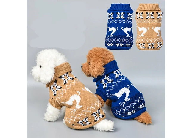 Winter Warm Knitted Puppy Dog Jumper