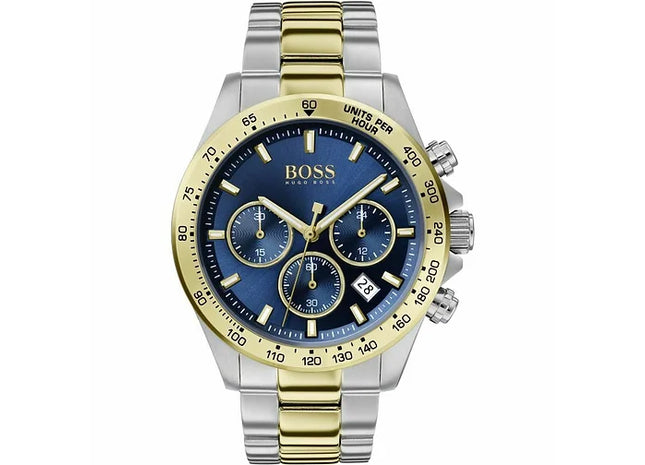 HUGO BOSS HERO SPORT TWO-TONE GOLD AND SILVER