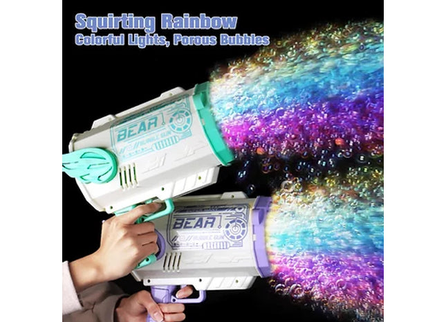 80Hole Electric Bubble Bazooka Gun