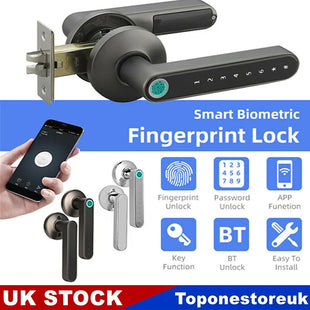 Smart Bluetooth Biometric Door Handle Fingerprint Lock