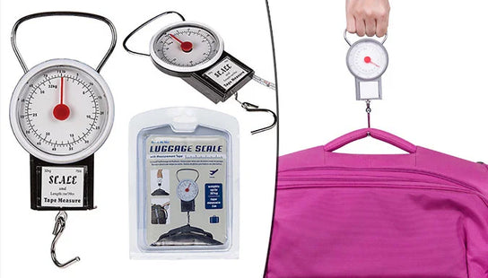 2-in-1 Luggage Scales & Tape Measure Device
