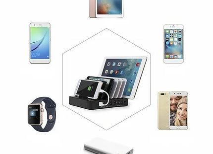 Universal 7-Port Usb Charging Station