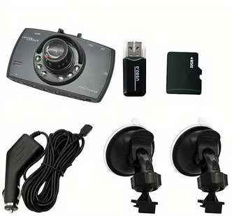 Dashcam LCD With Night Vision 1080P+ 32gb Memory Card