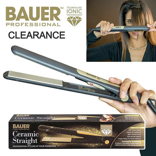 Professional 230 Degree Ceramic Straighteners Salon Heat Black and Gold