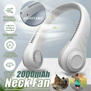 Mini Fan Neckband Bladeless