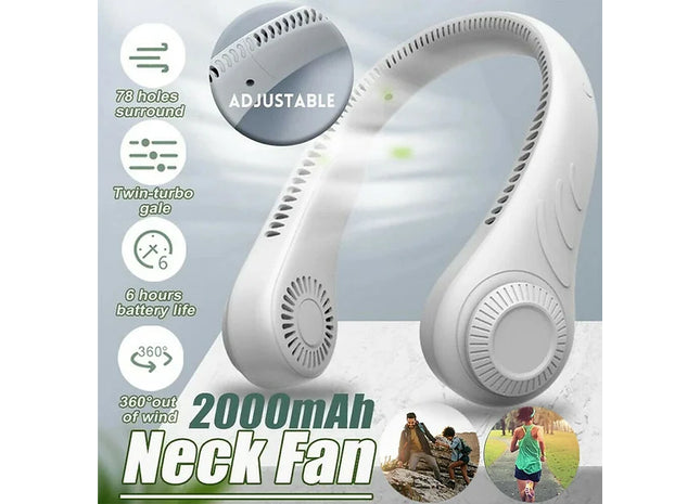 Mini Fan Neckband Bladeless