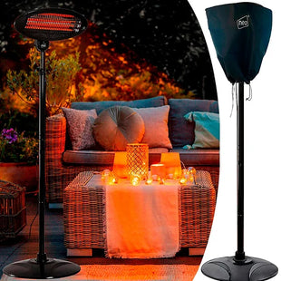 2KW Electric Quartz Outdoor Standing Garden Patio Heater