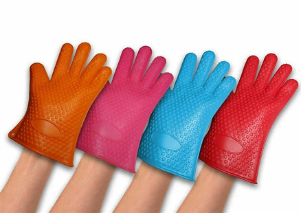 Silicone Heat-Resistant Waterproof Cooking Gloves