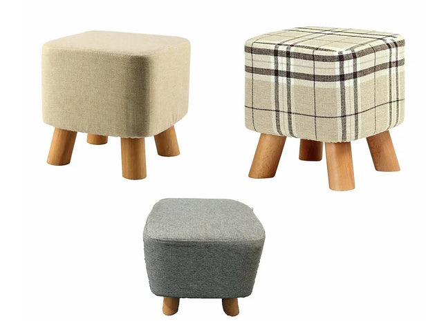 Luxury Square Padded Footstool