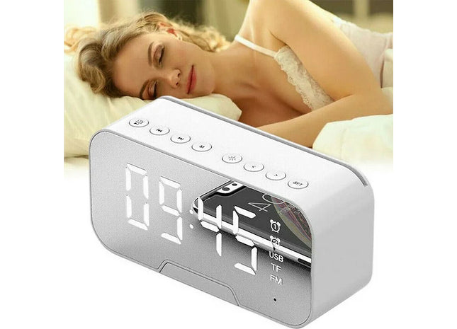 LED Mirror Digital Alarm Clock