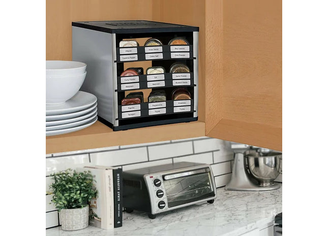 18 Bottle Spice Rack Stack Storage