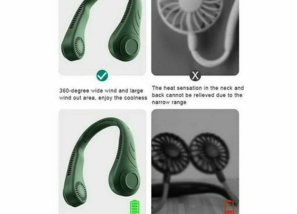 Mini Fan Neckband Bladeless