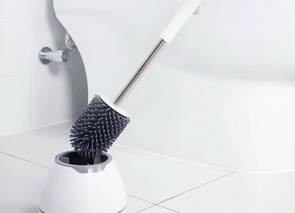 Silicone Toilet Brush With Built-in Conceal tweezers