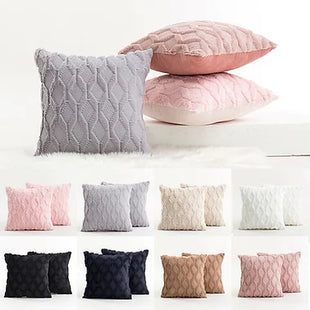 Geometric Sofa Velvet Cushion Covers