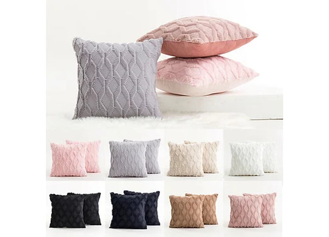 Geometric Sofa Velvet Cushion Covers