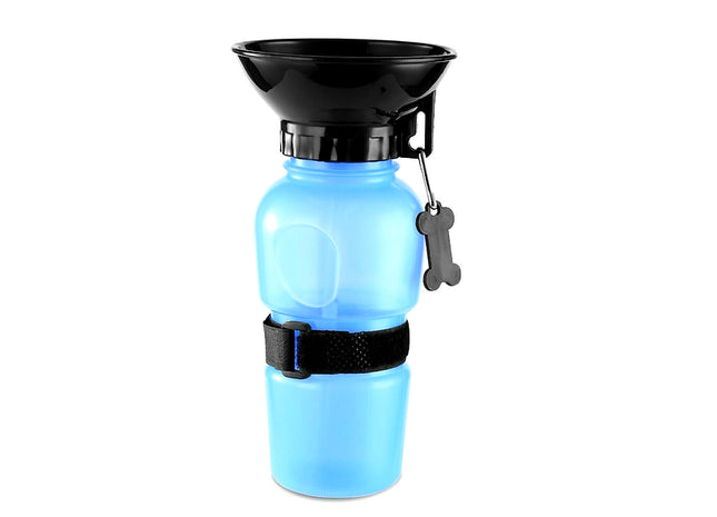 Portable Pet Water Bottle with Bowl Dispenser 500ML