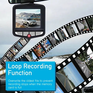 Dashcam LCD With Night Vision 1080P+ 32gb Memory Card
