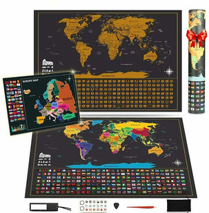 Scratchable World Map