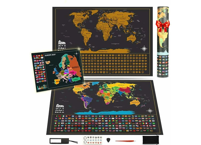 Scratchable World Map