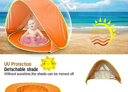 Pop-Up Lightweight Baby Beach Tent with pool
