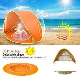 Pop-Up Lightweight Baby Beach Tent with pool