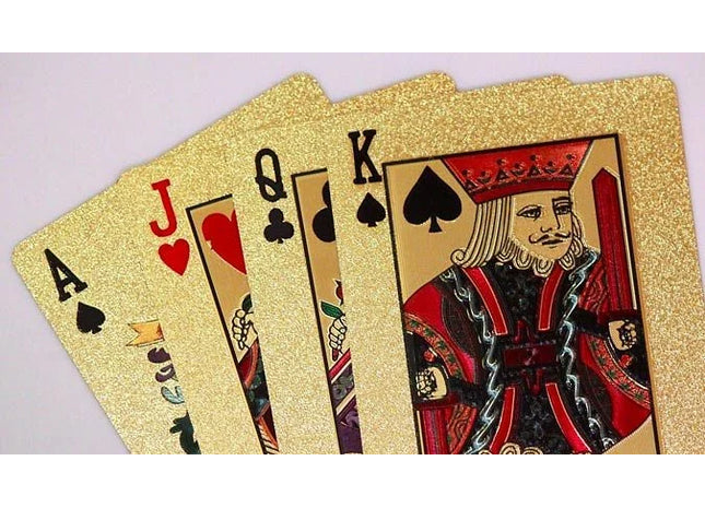 24k Gold Plated Playing Cards