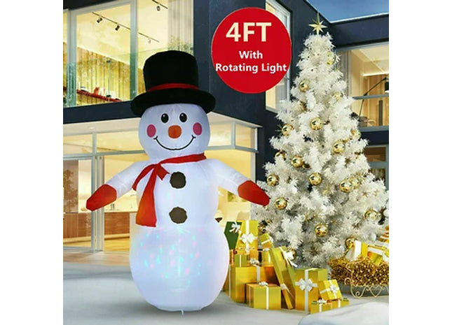 4Ft Inflatable Christmas Snowman