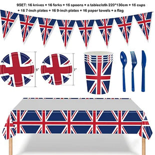 British Flag Tableware Set