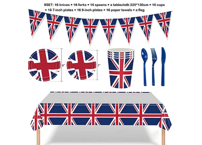 British Flag Tableware Set