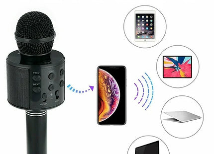 Wireless Bluetooth Karaoke Microphone With Built-in KTV Speaker