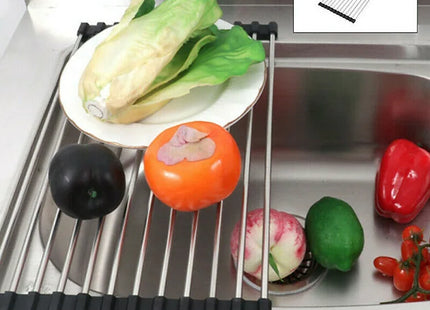 Roll Up Sink Corner Dish Drying Racks