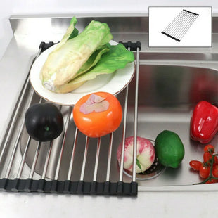 Roll Up Sink Corner Dish Drying Racks