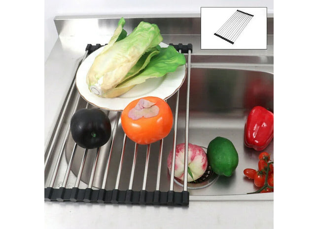 Roll Up Sink Corner Dish Drying Racks