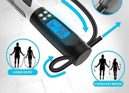LCD Digital Display Skipping Rope With Counter 2 In 1 Speed Jump Rope